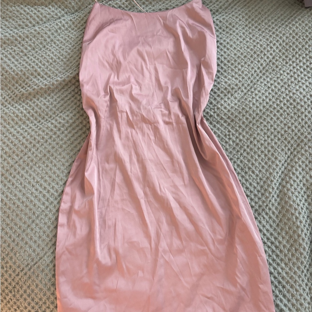 Forever 21 Pink Sheath Cocktail Midi Dress